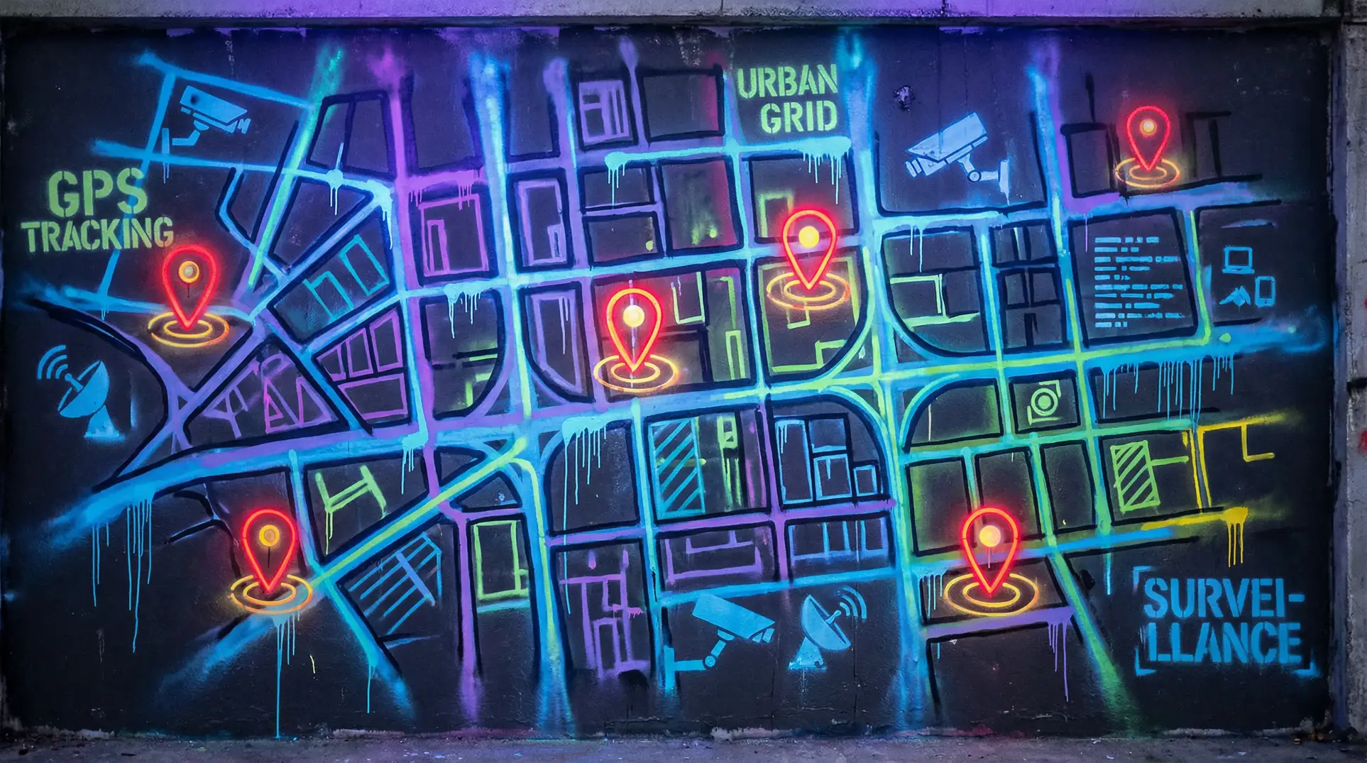 黄片在线观看 狗仔追踪地图 - 城市涂鸦风格
